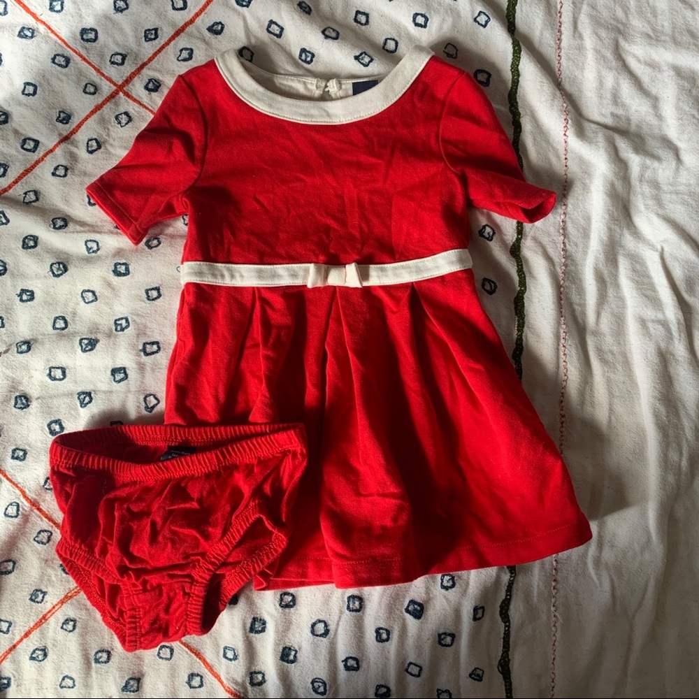 ☀️ 12 month gap red dress